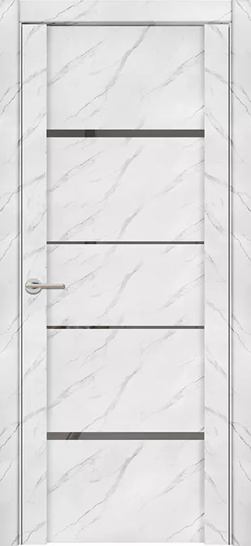 Дверь межкомнатная UniLine Mramor 30039/1 Marable Soft Touch монте белый