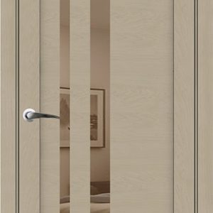 Дверь межкомнатная UniLine 30008 SoftTouch кремовый soft touch остекленная