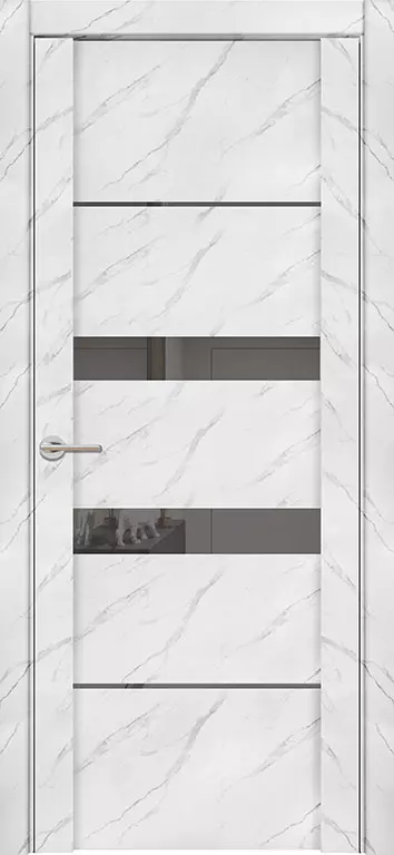 Дверь межкомнатная UniLine Mramor 30037/1 Marable Soft Touch монте белый